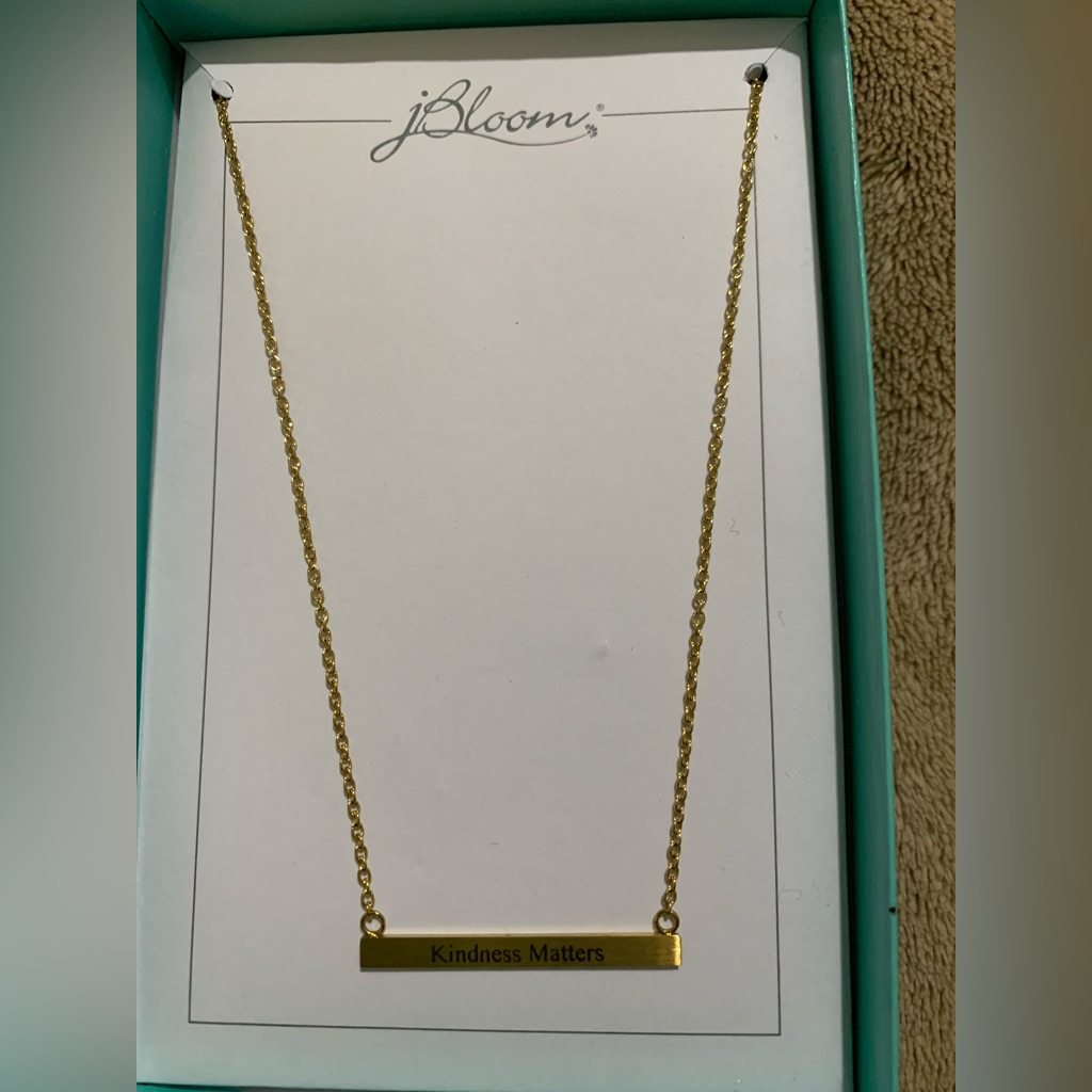 J Bloom Gold Kindness Matters Necklace